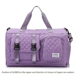 Durable Nylon Travel Duffle Bag, Portable Sports Gym Bag for Overnight Trips Shoulder Duffel Training Bag, Spacious Argyle