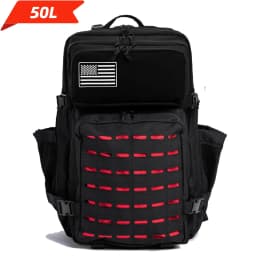 25L/50L Waterproof with 2 Bottle Holders Backpack Gym Outdoor Travel Hiking Fishing Trekking Backpacks 13inch Laptop Bag