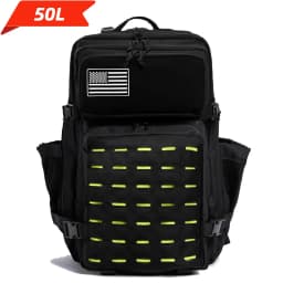 25L/50L Waterproof with 2 Bottle Holders Backpack Gym Outdoor Travel Hiking Fishing Trekking Backpacks 13inch Laptop Bag