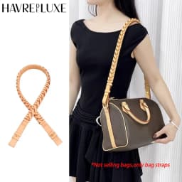 100% Genuine Vachetta Leather Bag Strap for LV Speedy 20 25 30 Shoulder Straps Long Bags Belts Replacement bag Accessories