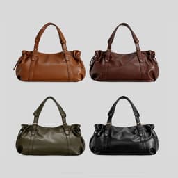 XMESSUN Women's Large Capacity Shoulder Bag, Fashion Simple Commuter Boston Handbag, Soft Leather Versatile Work Crossbody Bag