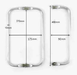 Silver16cm 18cm 20cm 25cm 30cm 40cm Bag Frame For Purse Doctor Metal Aluminium Tube Handle Accessories Clutch Parts Silver