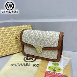 Michael Kors Fashion Women's Bag Classic Flower Letter Travel Handbag for Girls Casual MK Single Shoulder Crossbody Bag
