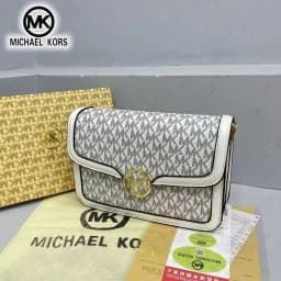 Michael Kors Fashion Women's Bag Classic Flower Letter Travel Handbag for Girls Casual MK Single Shoulder Crossbody Bag