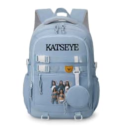Y2K Girl Group Katseye Graphic School Backpacks for Women Girls Laptop Computer Bag Teenager Katseye Fan Schoolbag Gifts