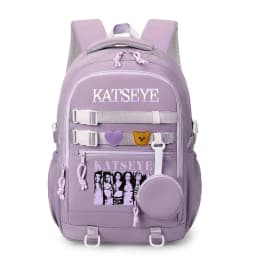 Y2K Girl Group Katseye Graphic School Backpacks for Women Girls Laptop Computer Bag Teenager Katseye Fan Schoolbag Gifts