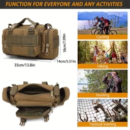 Waist Fanny Pack for Men Waterproof Cross-body Shoulder Sling Bag for Hiking Outdoor Climbing Fishing Camping