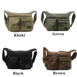 Fashion Men's Canvas Shoulder Bag Luxury Messenger Bag Unisex Casual Tote Travel Crossbody Bag High Quality Handbag Chest Bag
