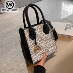 Michael Kors Women's Crossbody Shoulder Bag, Casual Letter Bucket Bag, Underarm Music Sheet Bag, MK Girl Travel Bag