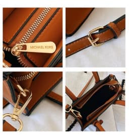 Michael Kors Women's Crossbody Shoulder Bag, Casual Letter Bucket Bag, Underarm Music Sheet Bag, MK Girl Travel Bag