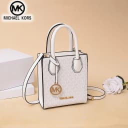 Michael Kors Women's Crossbody Shoulder Bag, Casual Letter Bucket Bag, Underarm Music Sheet Bag, MK Girl Travel Bag
