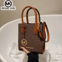 Michael Kors Women's Crossbody Shoulder Bag, Casual Letter Bucket Bag, Underarm Music Sheet Bag, MK Girl Travel Bag