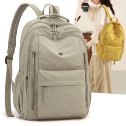 Women's Large Capacity Casual Nylon Multi-Layer Backpack Fashionable Knapsacks Travel School Bag for Outdoor Camping Hiking