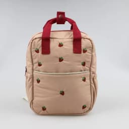 2026 New Cute Strawberry Embroidered Cartoon Women's Backpack Student School Bag Unisex Casual Fashion Travel Backpack