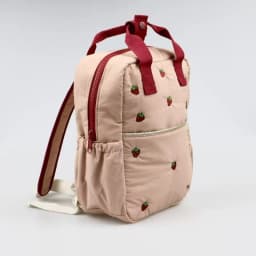 2026 New Cute Strawberry Embroidered Cartoon Women's Backpack Student School Bag Unisex Casual Fashion Travel Backpack