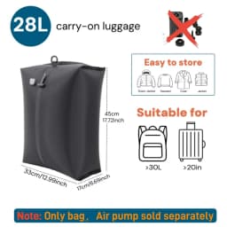 TPU Vacuum Storage Bags 9L-41L, IP67 Waterproof Compression Bags Clothes, Space Saver Packing Cubes Travel Organizer Set
