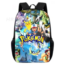 Cartoon Pikachu Backpacks Print Primary Software Backpacks for Boy and Girls Best Gifts Lightweight Cartoon School Bag for Kids