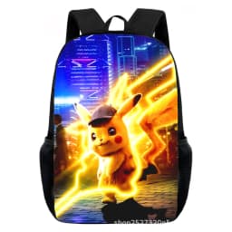 Cartoon Pikachu Backpacks Print Primary Software Backpacks for Boy and Girls Best Gifts Lightweight Cartoon School Bag for Kids