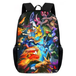Cartoon Pikachu Backpacks Print Primary Software Backpacks for Boy and Girls Best Gifts Lightweight Cartoon School Bag for Kids