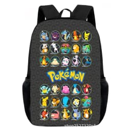 Cartoon Pikachu Backpacks Print Primary Software Backpacks for Boy and Girls Best Gifts Lightweight Cartoon School Bag for Kids