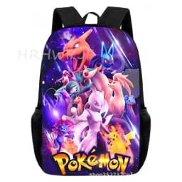 Cartoon Pikachu Backpacks Print Primary Software Backpacks for Boy and Girls Best Gifts Lightweight Cartoon School Bag for Kids