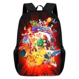 Cartoon Pikachu Backpacks Print Primary Software Backpacks for Boy and Girls Best Gifts Lightweight Cartoon School Bag for Kids