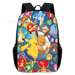 Cartoon Pikachu Backpacks Print Primary Software Backpacks for Boy and Girls Best Gifts Lightweight Cartoon School Bag for Kids
