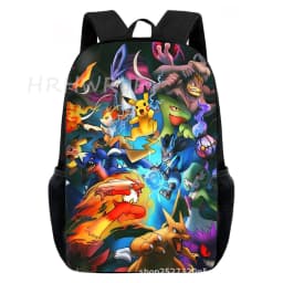 Cartoon Pikachu Backpacks Print Primary Software Backpacks for Boy and Girls Best Gifts Lightweight Cartoon School Bag for Kids