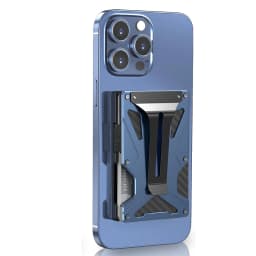 MagSafe Wallet Money Clip with AirTag Holder And 1 Magnetic Sheet Compatible with Magnetic & Non-Magnetic Phones