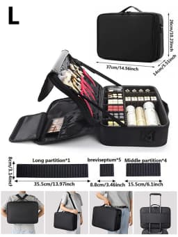 New Oxford Makeup Bag For Women Waterproof Large Capacity Travel Cosmetic Case Artist Full Professional Makeup Case Female