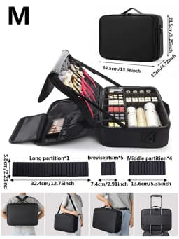 New Oxford Makeup Bag For Women Waterproof Large Capacity Travel Cosmetic Case Artist Full Professional Makeup Case Female