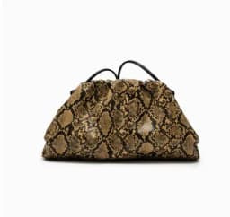 Ruched Serpentine Dumpling Bags for Women Pouch Handbag Clutch Snake Pattern Shoulder Crossbody Bag Luxury Designer Bag