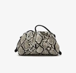 Ruched Serpentine Dumpling Bags for Women Pouch Handbag Clutch Snake Pattern Shoulder Crossbody Bag Luxury Designer Bag