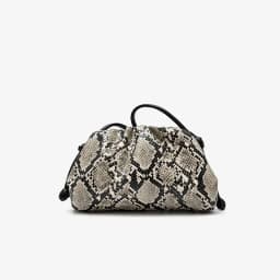 Ruched Serpentine Dumpling Bags for Women Pouch Handbag Clutch Snake Pattern Shoulder Crossbody Bag Luxury Designer Bag