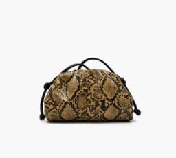 Ruched Serpentine Dumpling Bags for Women Pouch Handbag Clutch Snake Pattern Shoulder Crossbody Bag Luxury Designer Bag