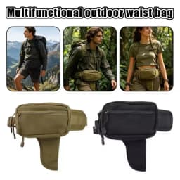 Multi-Functional Tactical Waist Pack Concealed Holster Bag for Outdoor Hunting Training Expandable Storage Pouch Camping Riding