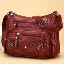 Multi Pocket Soft Leather Crossbody Bag Luxury Purses Handbags Women's Bag Designer Shoulder Messenger Bags for Women