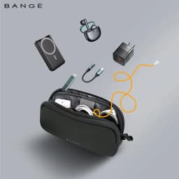 BANGE New Polyester Light Waterproof Unisex Digital USB Cable Storage Hand Bag