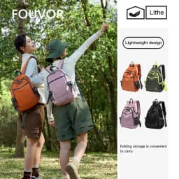 FOUVOR Ultra Light Backpack Large Capacity Backpacks 2026 Outdoor Travel Hiking Foldable Convenient School Backpack Bags 3037-03