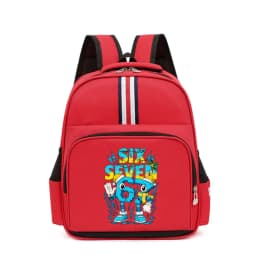 Waterproof Bookbag Six Seven 6 7 Italian Brainrot Cartoon Primary Bags Kids Meme 67 Backpack for Kindergarten Boys Girls Gift
