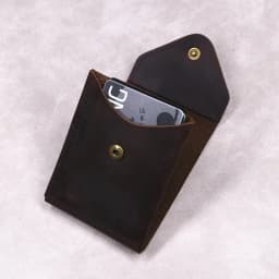 100% Genuine Leather Wallet For Men Male Original Cowhide Slim Minimalist Front Pocket Cash Wallet Card Holder With Flap Closure