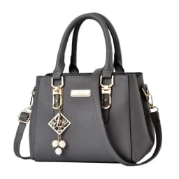 Trendy Leather Handbags Open Pocket Large Capacity Shoulder Bag Polyester Cotton Messenger Bag