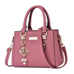 Trendy Leather Handbags Open Pocket Large Capacity Shoulder Bag Polyester Cotton Messenger Bag