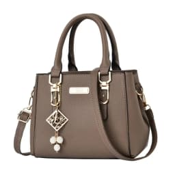 Trendy Leather Handbags Open Pocket Large Capacity Shoulder Bag Polyester Cotton Messenger Bag