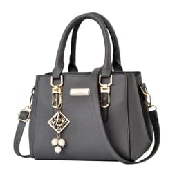 Trendy Leather Handbags Open Pocket Large Capacity Shoulder Bag Polyester Cotton Messenger Bag