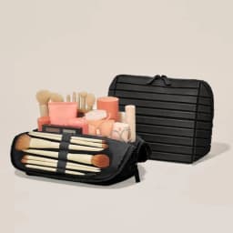 1pcs Striped PVC Storage Bag Large Capacity Outdoor Travel Toiletries Organizer Pouch Portable Travel Cosmetic Bag