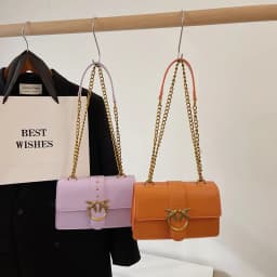 Crossbody Bag New Pinko Swallow Chain Bacchus Bag Fashionable European and American Shoulder Underarm Bag
