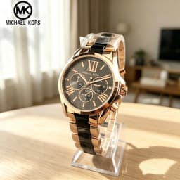 2026 Michael Kors Women's Business Watch Bag MK Classic Roman Scale Quartz Stainless Steel Intergold Style Watch Wallet