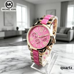 2026 Michael Kors Women's Business Watch Bag MK Classic Roman Scale Quartz Stainless Steel Intergold Style Watch Wallet