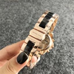 2026 Michael Kors Women's Business Watch Bag MK Classic Roman Scale Quartz Stainless Steel Intergold Style Watch Wallet